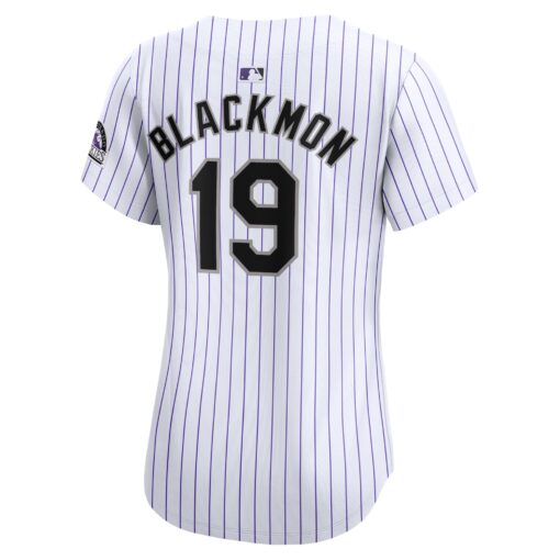 Women's Colorado Rockies Charlie Blackmon White Home Limited Player Jersey - Image 3