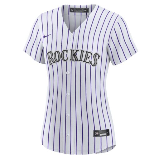 Women's Colorado Rockies Charlie Blackmon White Home Player Jersey - Image 2