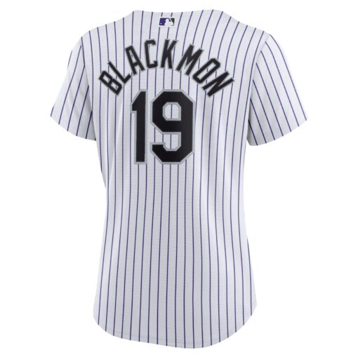 Women's Colorado Rockies Charlie Blackmon White Home Player Jersey - Image 3