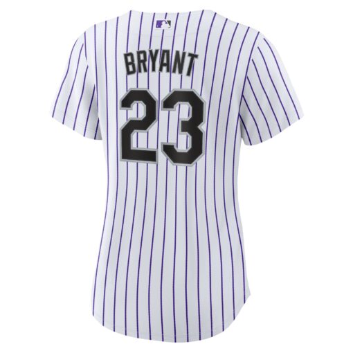 Women's Colorado Rockies Kris Bryant White/Purple Player Jersey - Image 3