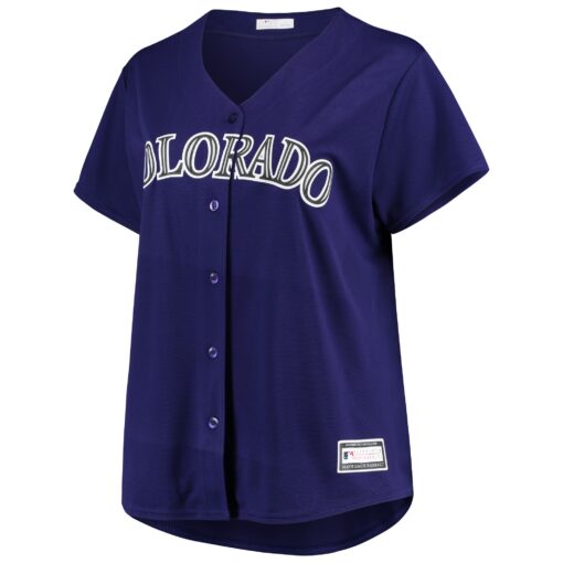 Women's Colorado Rockies Purple Plus Size Alternate Team Jersey - Image 2