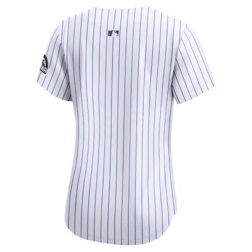 Women's Colorado Rockies White Home Limited Jersey - Image 3