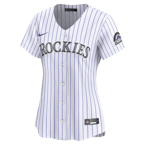 Women's Colorado Rockies White Home Limited Jersey - Image 2