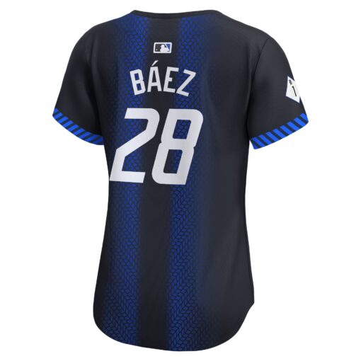 Women's Detroit Tigers Javier Baez Navy 2024 City Connect Limited Jersey - Image 3