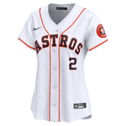 Women's Houston Astros Alex Bregman White Home Limited Player Jersey - Image 2