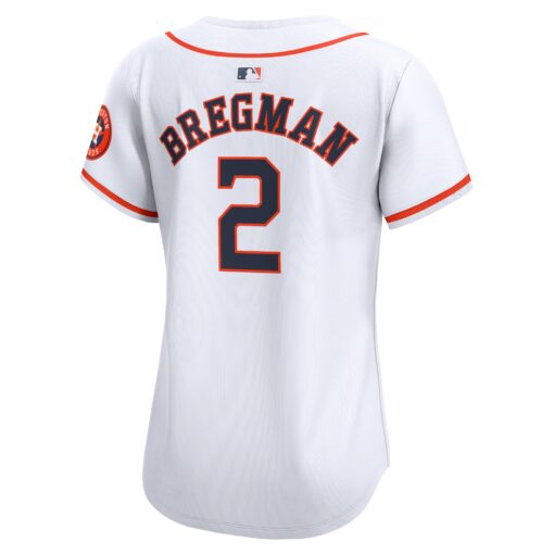 Women's Houston Astros Alex Bregman White Home Limited Player Jersey - Image 3