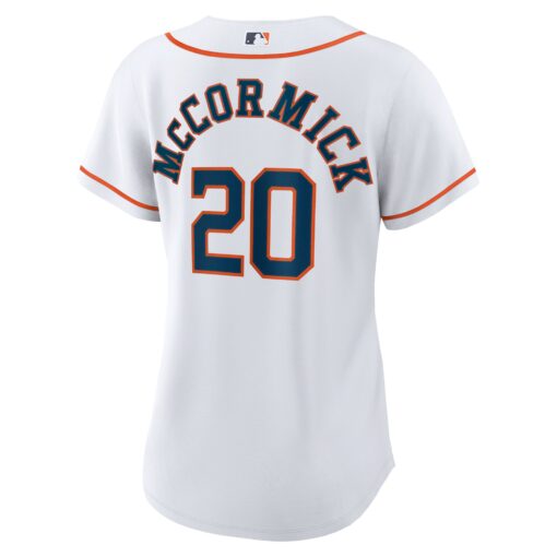 Women's Houston Astros Chas McCormick White Home Player Jersey - Image 3