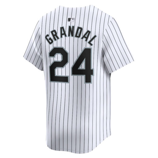 Yasmani Grandal 24 Chicago White Sox Home Limited Player Men Jersey - White - Image 3