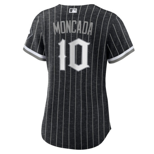 Yoan Moncada 10 Chicago White Sox City Connect Player Women Jersey - Black - Image 3