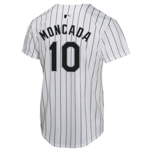 Yoan Moncada 10 Chicago White Sox Home Game Player YOUTH Jersey - White - Image 3