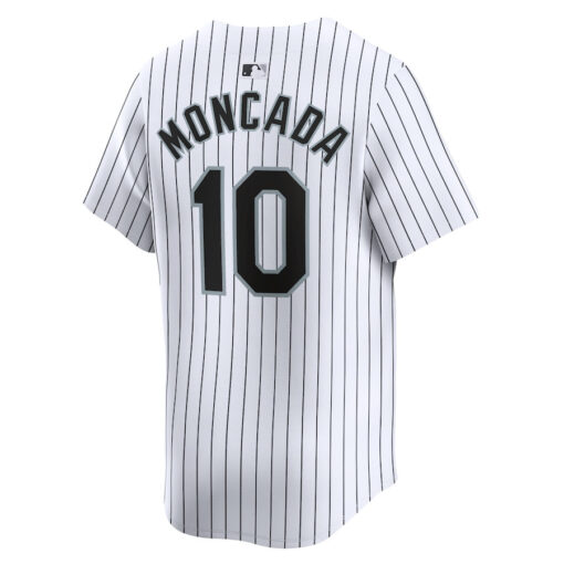 Yoan Moncada 10 Chicago White Sox Home Limited Player Men Jersey - White - Image 3