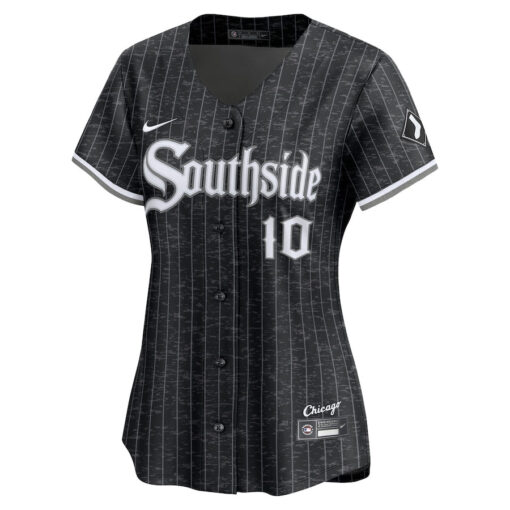 YoÃ¡n Moncada 10 Chicago White Sox City Connect Limited Women Jersey - Black - Image 2