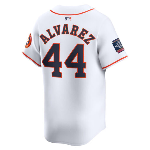 Yordan Alvarez 44 Houston Astros 2024 MLB World Tour Mexico City Series Home Limited Jersey - White - Image 3