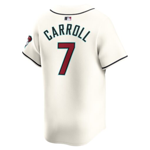 Youth Arizona Diamondbacks Corbin Carroll White Home Limited Player Jersey - Image 3