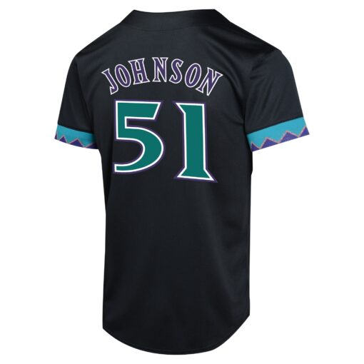 Youth Arizona Diamondbacks Randy Johnson Black Cooperstown Collection Limited Player Jersey - Image 3