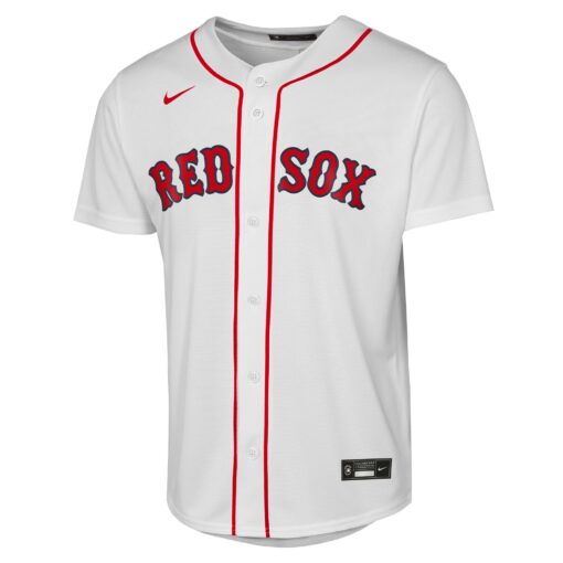 Youth Boston Red Sox Rafael Devers White Home Player Jersey - Image 2