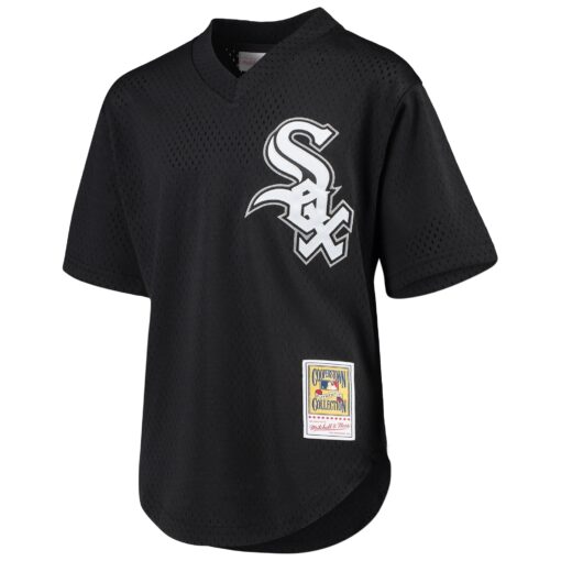 Youth Chicago White Sox Bo Jackson Mitchell & Ness Black Cooperstown Collection Mesh Batting Practice Jersey - Image 2