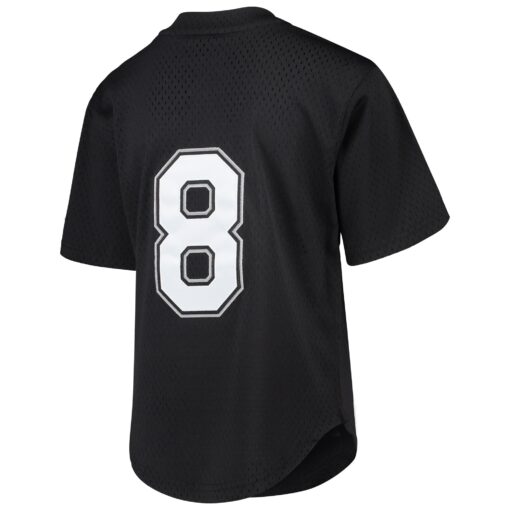 Youth Chicago White Sox Bo Jackson Mitchell & Ness Black Cooperstown Collection Mesh Batting Practice Jersey - Image 3