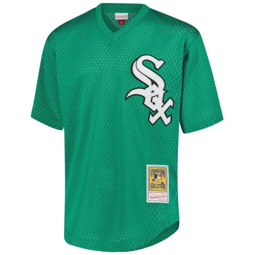 Youth Chicago White Sox Frank Thomas Mitchell & Ness Green Cooperstown Collection Mesh Batting Practice Jersey - Image 2