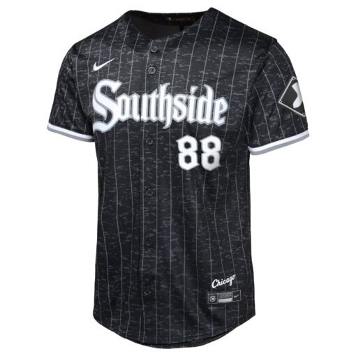 Youth Chicago White Sox Luis Robert Jr. Black City Connect Limited Player Jersey - Image 2