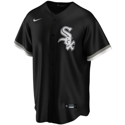 Youth Chicago White Sox Yoan Moncada Black Alternate Player Jersey - Image 2