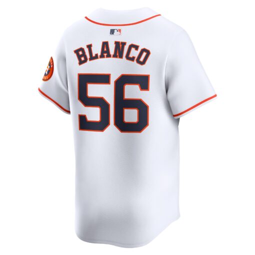 Youth Houston Astros Ronel Blanco White Home Limited Player Jersey - Image 3