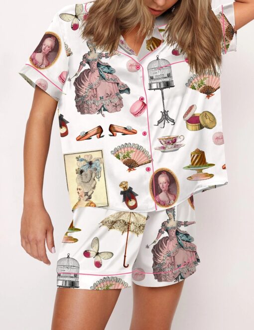 Vintage Satin Pajama Set For Women - Image 2