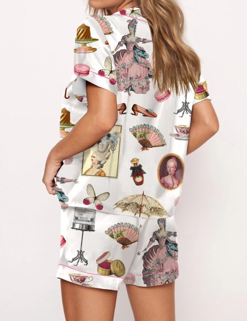 Vintage Satin Pajama Set For Women - Image 3