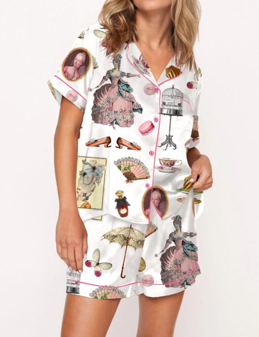 Vintage Satin Pajama Set For Women - Image 4