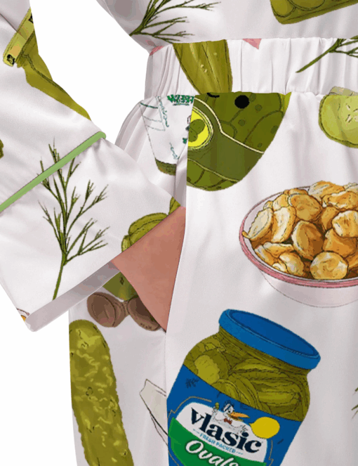 Queen Elizabeth Il Vintage Pajama Set For Women, Print Comfy Satin Sleepwear & Loungewear Pjs - Image 5
