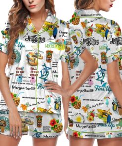 Jimmy Buffett In Memory Of Jimmy Buffett Satin Pajamas Set For Women
