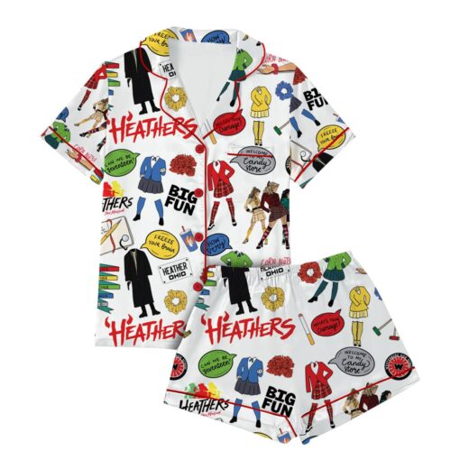 Heathers Vintage Movie Satin Pajamas Set For Women - Image 2
