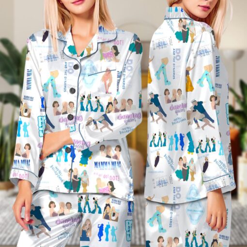 Mamma Mia Satin Pajama Set For Women - Image 6