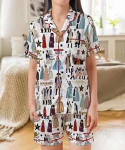 Alternative view of Hamilton Musical Silky Satin Pajama Set For Women
