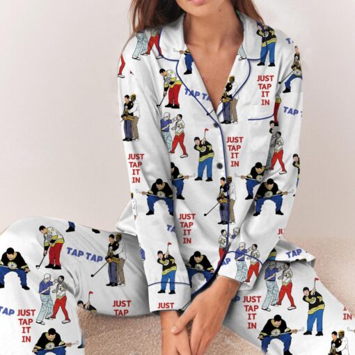 Happy Gilmore Adam Sandler Satin Pajama Set For Women - Image 6