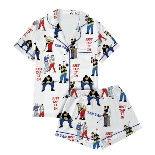 Happy Gilmore Adam Sandler Satin Pajama Set For Women - Image 2