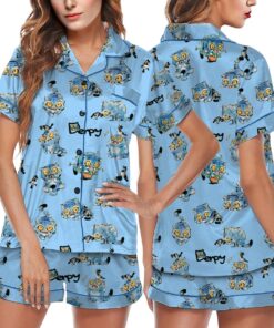 Demon Hunters Jinu’s Pet Derpy Tiger and Bird Satin Pajama Set