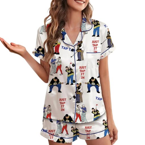 Happy Gilmore Adam Sandler Satin Pajama Set For Women - Image 3