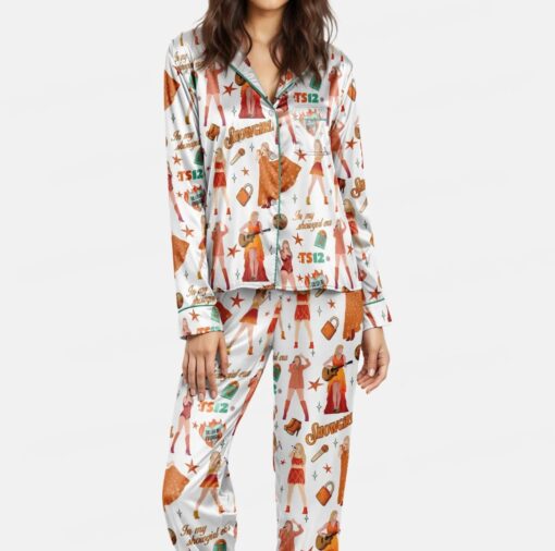 Life of a Showgirl TS12 Silk Satin Pajamas Set For Women - Image 2