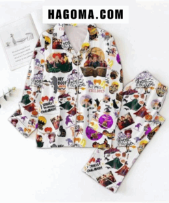 Alternative view of Hocus Pocus It’s Just A Bunch Happy Halloween Satin Pajamas Set
