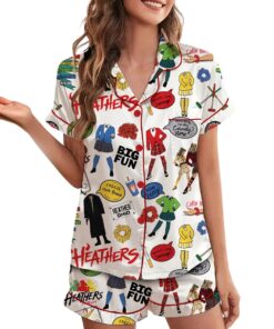 Heathers Vintage Movie Satin Pajamas Set For Women