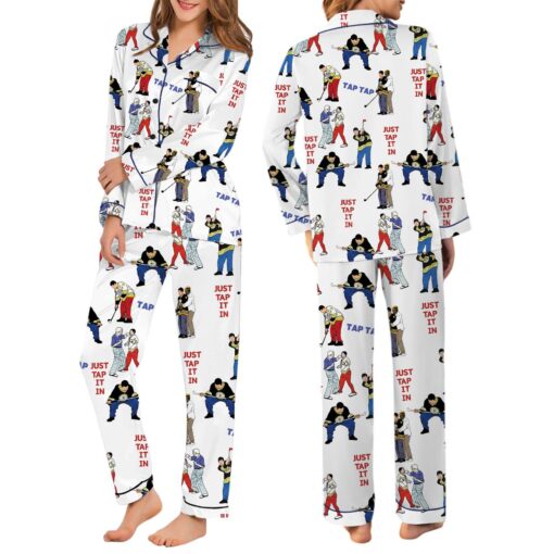 Happy Gilmore Adam Sandler Satin Pajama Set For Women - Image 7