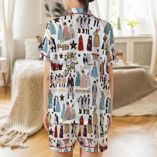Hamilton Musical Silky Satin Pajama Set For Women - Image 3
