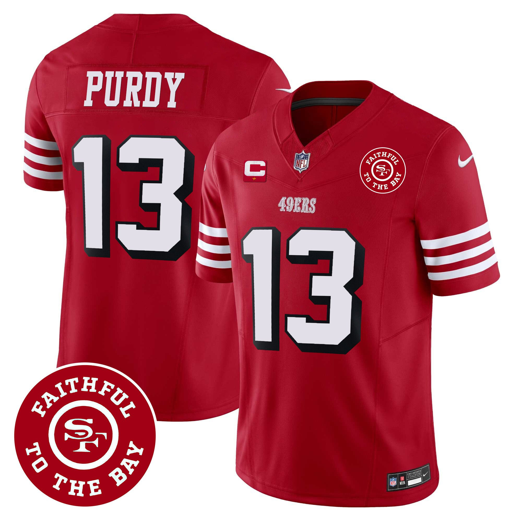 All Players San Francisco 49ers Faithful To The Bay Patch Vapor Jersey - Men - Image 3