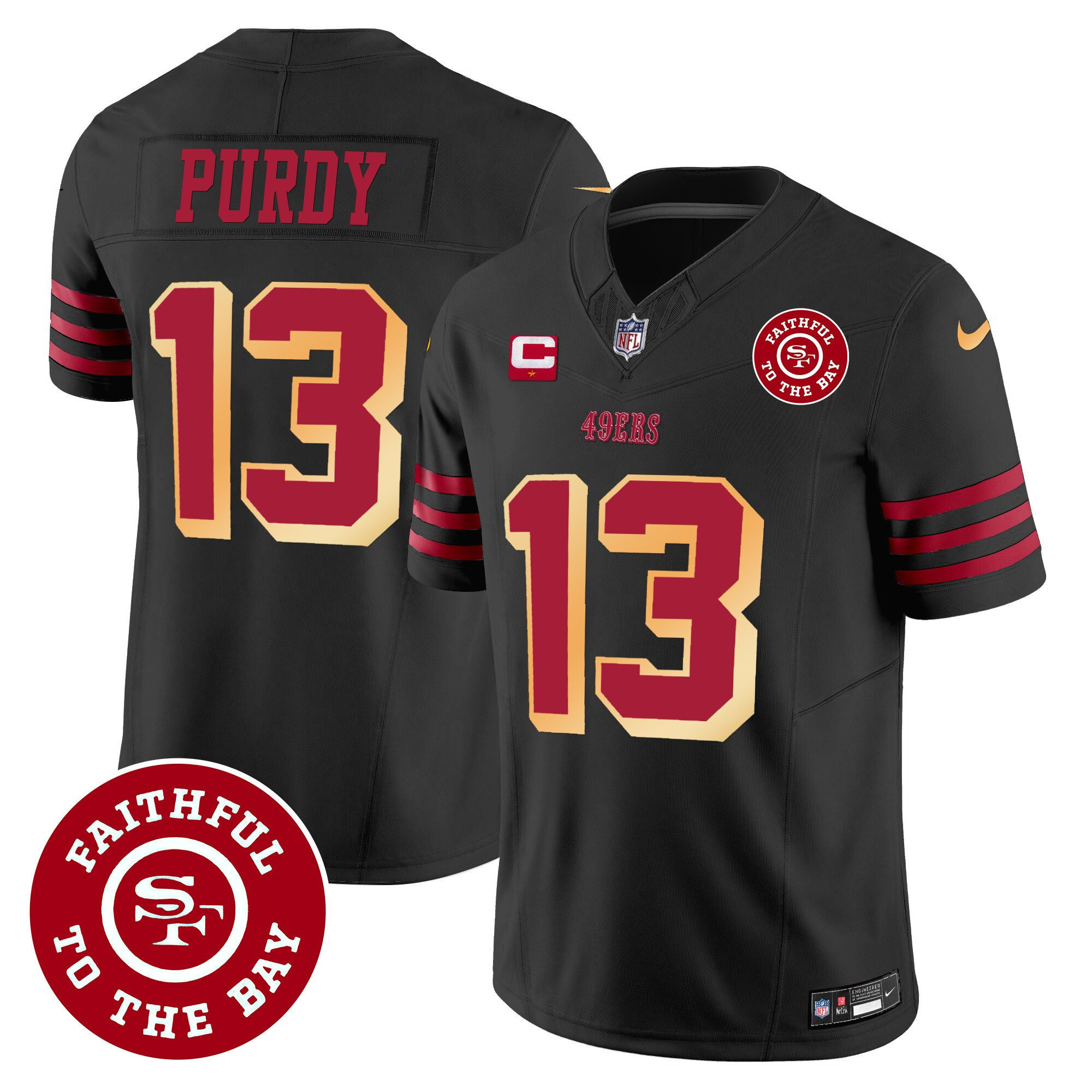 All Players San Francisco 49ers Faithful To The Bay Patch Vapor Jersey - Men - Image 2
