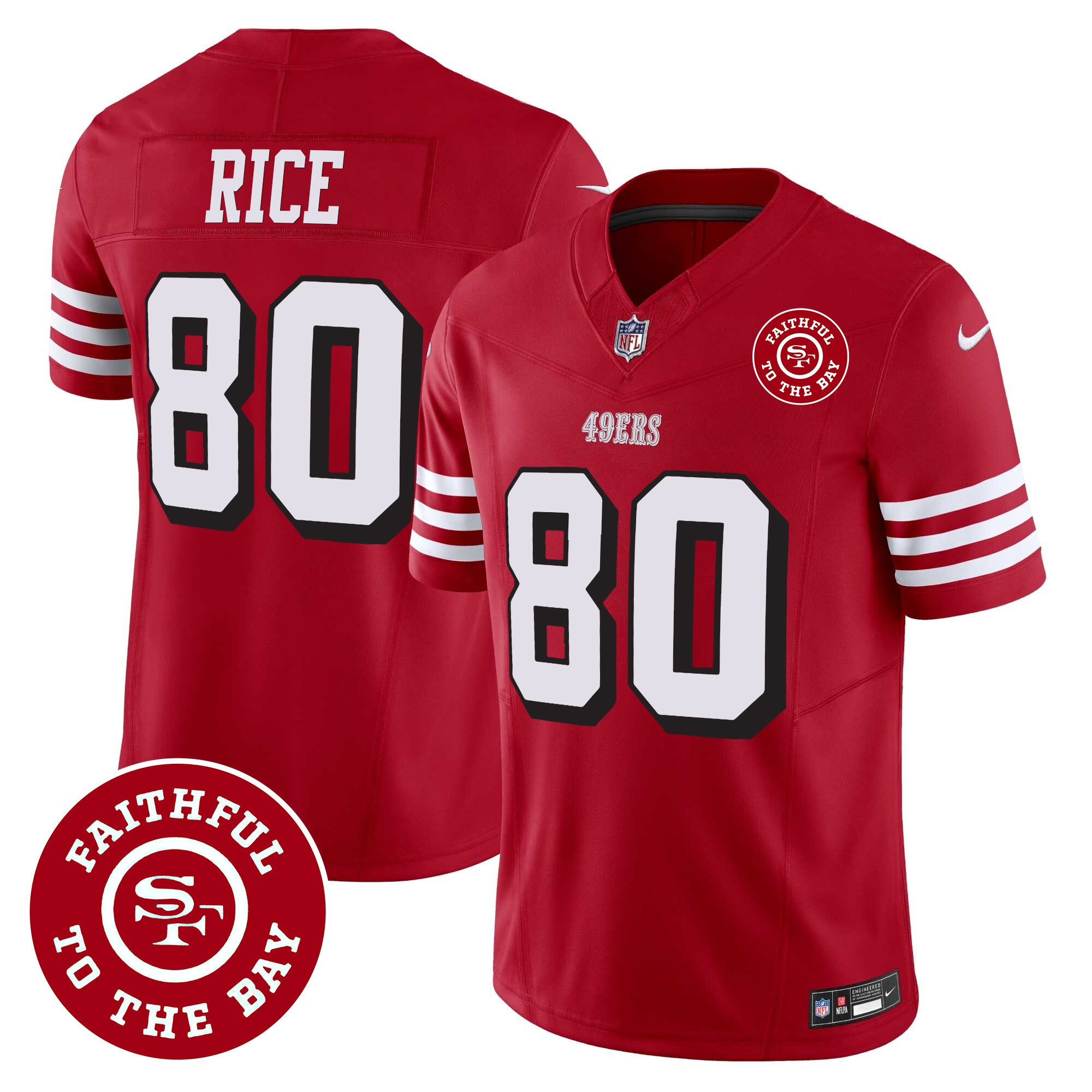 All Players San Francisco 49ers Faithful To The Bay Patch Vapor Jersey - Men - Image 22