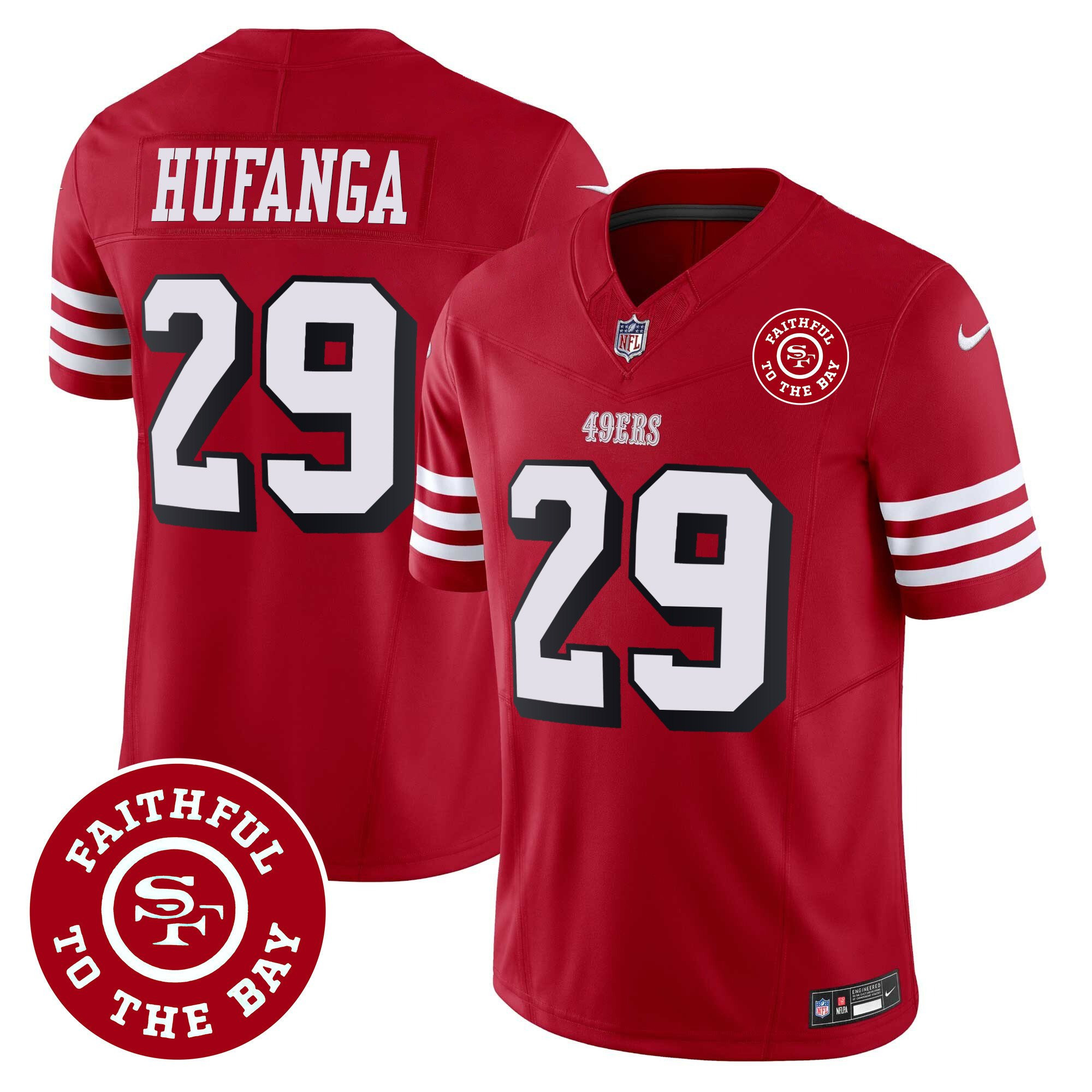 All Players San Francisco 49ers Faithful To The Bay Patch Vapor Jersey - Men - Image 36