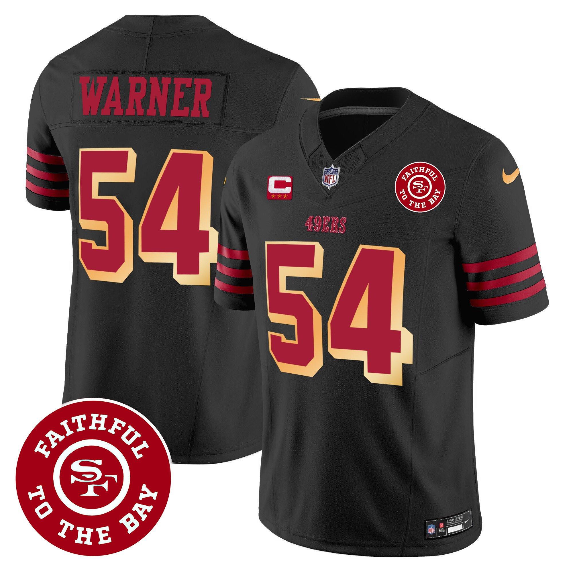 All Players San Francisco 49ers Faithful To The Bay Patch Vapor Jersey - Men - Image 14