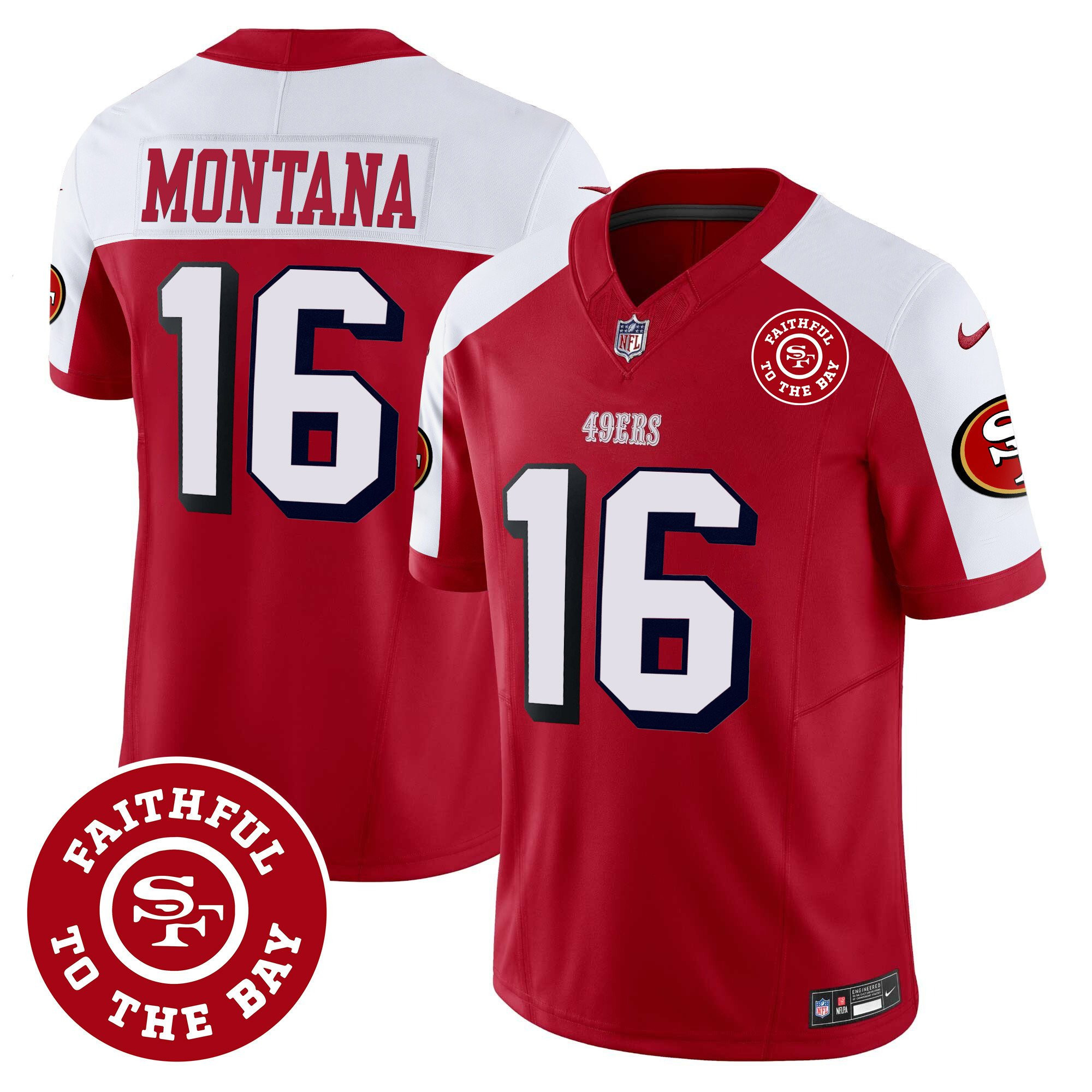 All Players San Francisco 49ers Faithful To The Bay Patch Vapor Jersey - Men - Image 28