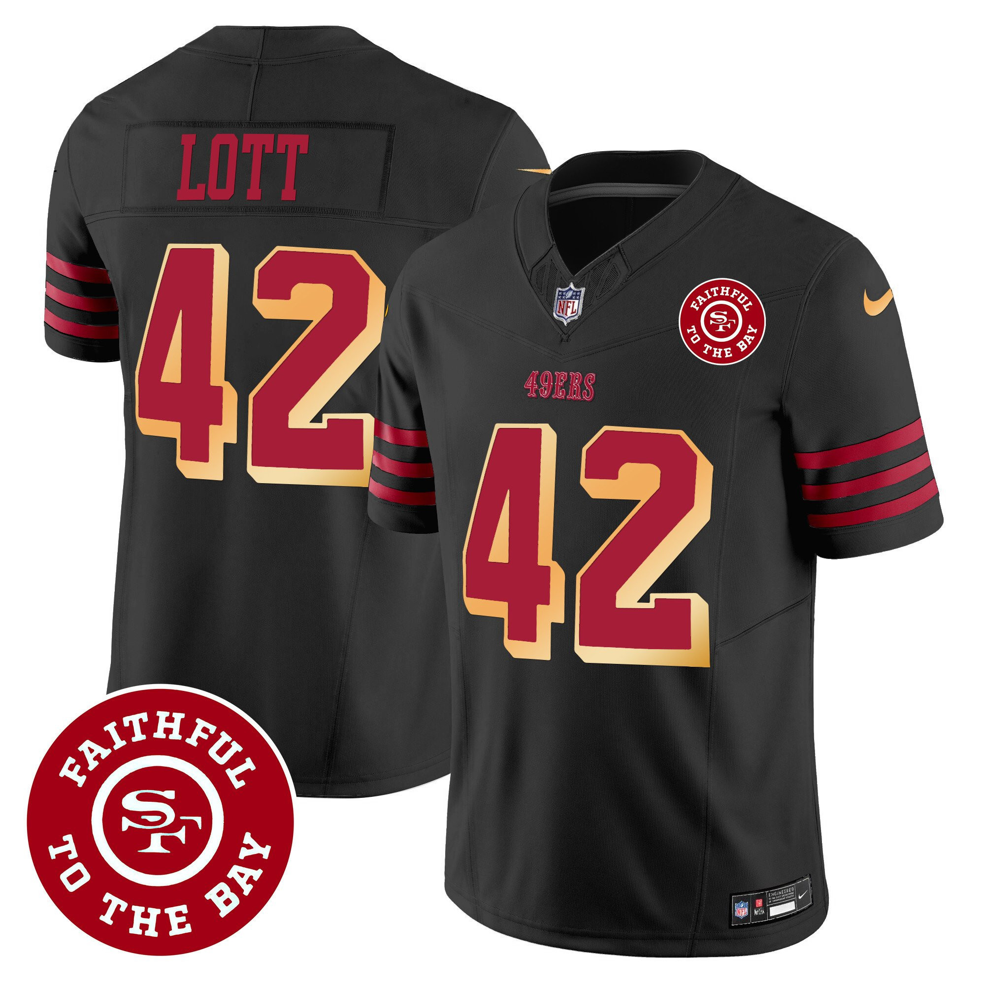 All Players San Francisco 49ers Faithful To The Bay Patch Vapor Jersey - Men - Image 32